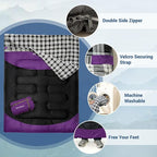 Double Sleeping Bag for Adults Machine Washable 2 Person Camping Sleeping Bag Queen Size Waterproof with Compression Sack for Cold Weather 3-4 Seasons