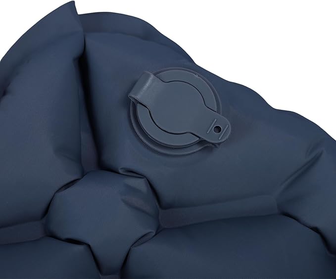 Alomejor Double Sleeping Pad, Self Inflating Camping Mat, Snap Buttons, TPU Coating with Lightweight Design, for Outdoor Camping (Blue) (Blue)