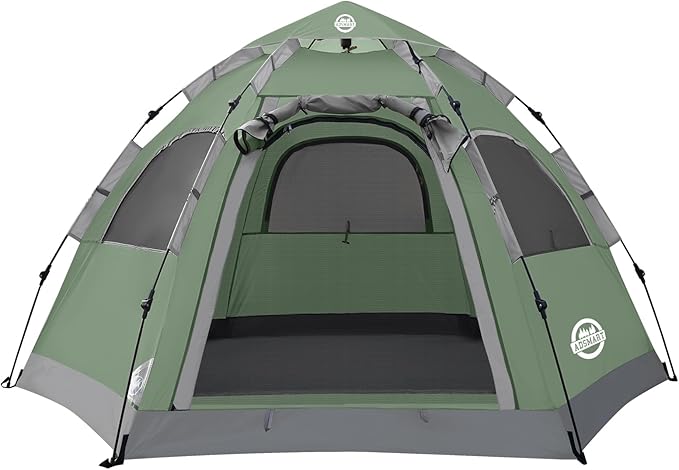 ADSMART Instant Tents for Camping 2/3/4/5 Person Tent Waterproof Easy Setup Sets Up Backpacking Tents with Carry Bag for Outdoor Hiking
