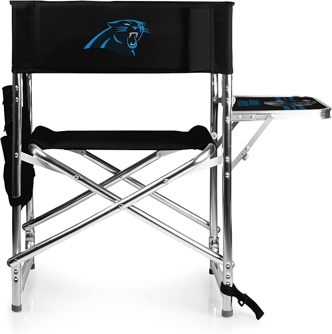 Picnic TIME NFL Unisex-Adult NFL Sports Chair with Side Table, Beach Chair, Camp Chair for Adults
