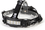 Steelman Pro Slim Profile Motion Activated LED Headlamp with Red LED Night Vision Mode and Rear Safety Flasher
