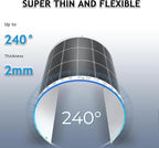 Solar Panel 150W/200W 36V Monocrystalline Lightweight Bendable Solar Panels 240° Ultra Flexible Solar Panel for Rv, Camping, Trailer, Camper, Yacht, Cabin,Tent and Other Scenes,200W