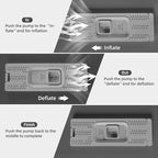 Full Self Inflating Sleeping Pad Built-in Electric Pump, 3.14" Thick Air & Memory Foam Camping Mattress, 2 Person Outdoor Camping Mat for Rooftop Tent Car Truck Van Car Traveling Double