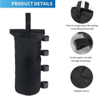 Joramoy Heavy Duty Weight Bags(150LBS) for Pop up Tent, Set of 4, Black(Without Sand)