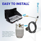 BlueStars 5430 Camping Stove Regulator with 6 FT Propane Adapter Hose - Connect 5lb - 20lb Large Propane Tank for Coleman Stoves & Grills, Fold N Go Stove Accessories (NOT for Roadtrip LXE Grills)
