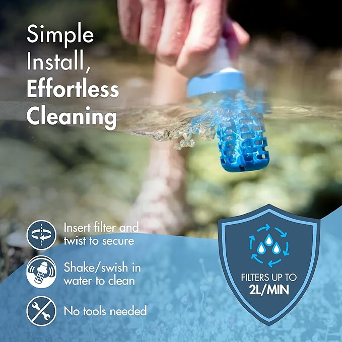 EZ-Clean Membrane Filter Cartridge for Katadyn Be Free Water Filters For Endurance Sports, Camping and Backpacking (8019641)