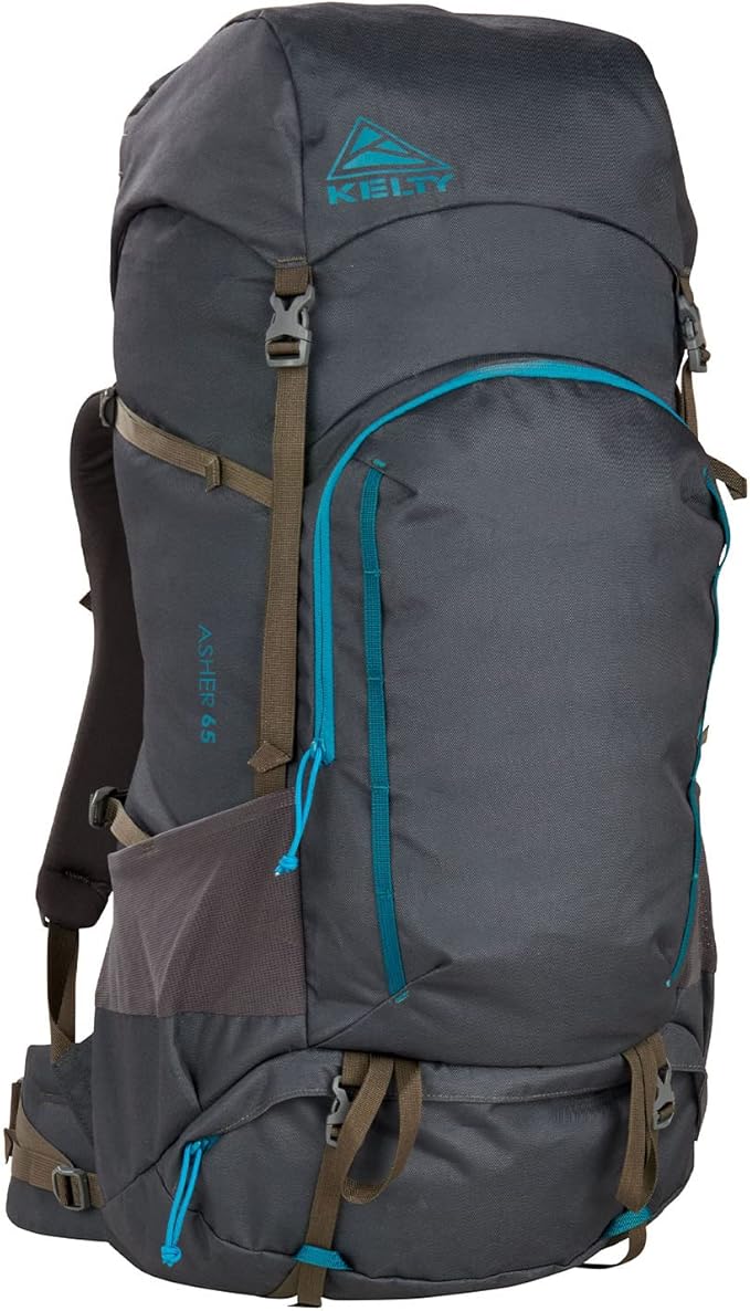 Kelty Asher Day Hiking and Backpacking Pack + Pack Raincover Bundle
