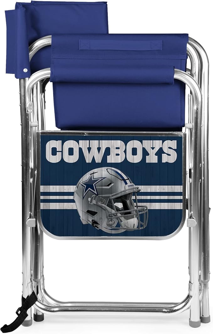 Picnic TIME NFL Unisex-Adult NFL Sports Chair with Side Table, Beach Chair, Camp Chair for Adults