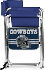 Picnic TIME NFL Unisex-Adult NFL Sports Chair with Side Table, Beach Chair, Camp Chair for Adults