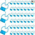 Frienda Professional Nose Stop Clips Plastic Foam Nosebleed Stopper Clips for Adults Accidental Emergency Condition Swimming(60 Pcs,Blue,Standard Size)