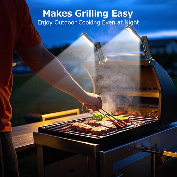 Rechargeable 5000LM Magnetic Work Light,180° Rotate Mechanic Work Light for Car Repair, BBQ,Emergency, Camping, Outdoor & Mechanics Tools