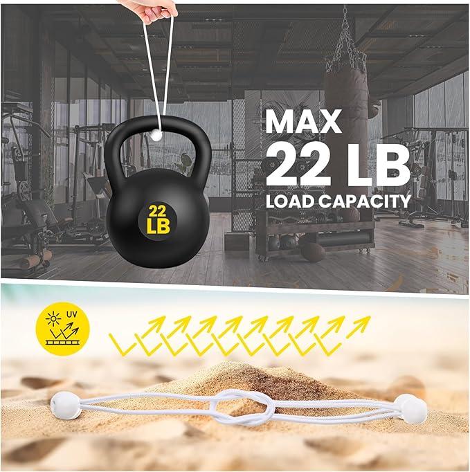 100 Pcs Ball Bungee Cords 9 Inch Bulk Bungee Balls Heavy Duty Outdoor Indoor for Shelter Camping Canopy Cargo Tents Poles (White)