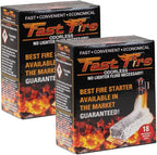 Fast Fire Odorless Fire Starter Cubes – Individually Wrapped Cubes for Grills, Fire Pits, Charcoal Chimneys, Camping & Indoor Fireplaces (36 Count)