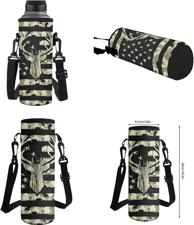 Camo Deer Backpack and Lunch Green Bookbag Lightweight Portable Kids Bookbag with Lunch Box Boys 4 Pcs School Bag for Boys 10-12 Hiking Travel Daypack Outdoor Back to School Gifts