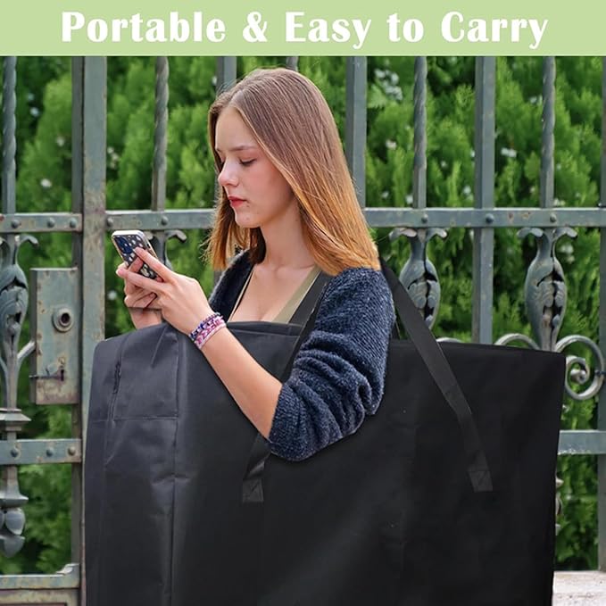 Folding Chair Storage Bag - Heavy Duty Camping Organizer, Portable Recliner Holder, Durable Gear Pouch, Large Carry Case | Travel Accessory for Towels Tent Wheelchair Yoga Mat Outdoor Use Utility Kit