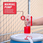 TERA PUMP Food Grade (BPA-Free) Emergency Disaster Pump for Drinking Water, Hurricane Survival, Emergency Water Storage, Drinking Water Storage, Wildfire Kit, Tornado Kit