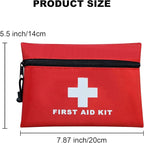 AOUTACC 12pcs Mini First Aid Kit Empty Pouch Bag with Zippered for Emergency at Home, Office, Car, Outdoors, Boat, Camping, Hiking