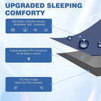 OUTSKIRT Ultralight Self Inflating Sleeping Pad, 4" Thick Camping Mattress with Pump Pack, 9.5 R-Value Insulated Sleeping Mat, Portable Camping Bed for Car, Truck or Van, 4 Season Camp Mattress