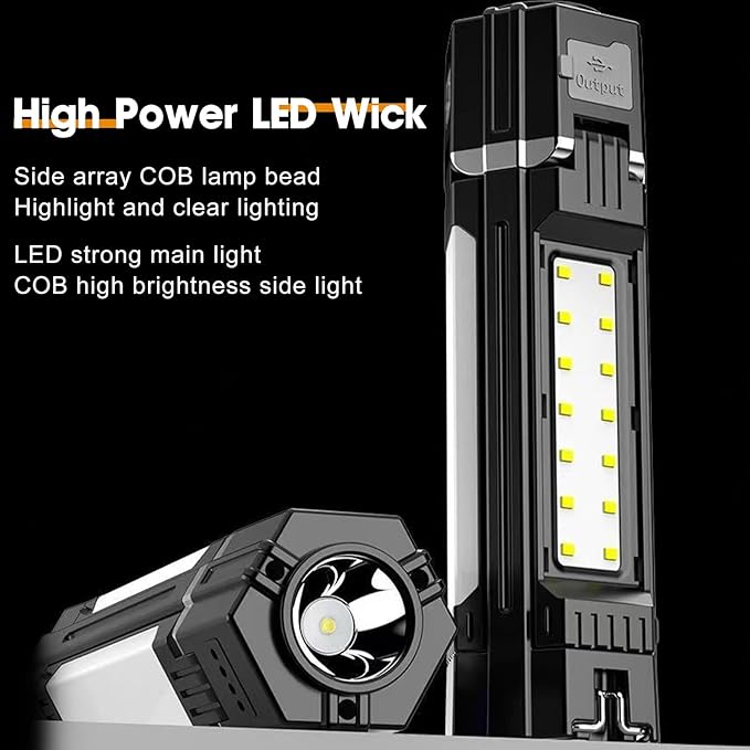 Rechargeable Lantern, Emergency Lights for Home Power Failure, Built-in 3000mAh Power Bank, 300LM, 5 Light Modes, IPX4 Waterproof for Hurricane Emergency, Outages, Camping Gear