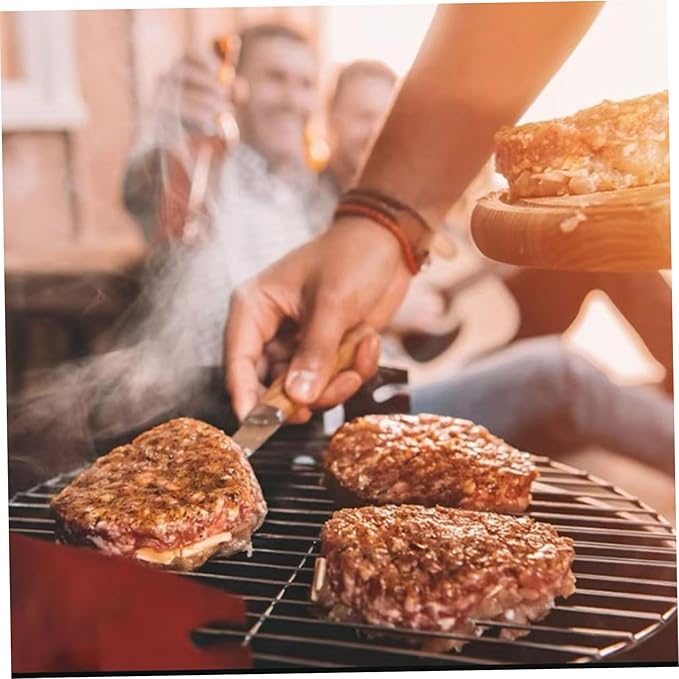 Replacement Grill Grate, BBQ Cooking Grate, 15 Inch Round Stainless Steel Grill, Portable Baking Tray for Camping, Picnic, Garden