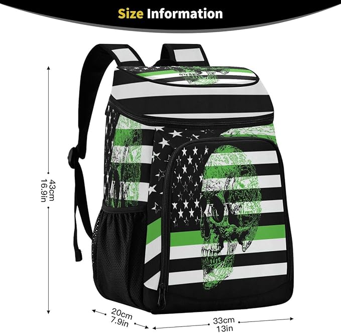 Cooler Backpack Leakproof Backpack Cooler Insulated Lunch Cooler Bag 30 Cans Camping Coolers for Beach Camping Hiking
