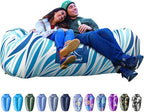AlphaBeing Inflatable Lounger Beach Chair Accessories, Air Sofa Hammock Inflatable Couch for Camping Backyard Lakeside with Compression Sacks, Ideal Outdoor Gifts for Adults