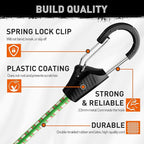 HORUSDY 10-Piece Heavy Duty Bungee Cords with Metal Hooks, 40” Elastic Bungee Straps for Outdoor, Camping, Garage Storage, and Kayaking