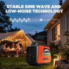 GENMAX 4500W Peak Dual-Fuel Silent Inverter Generator （2026 Model） - Ultra-Lightweight with CO Detector, EPA Compliant, Ideal for Home Backup & Outdoor Camping (GM4500iSAD)