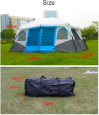 Large Tent Camping Tent 8-12 Person Family Tent 2 Bedroom,Festival Party Essential Big Tent Shelters Waterproof Tent, 4800mm-430x305x203cm