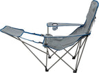 ALPS Mountaineering Escape Lounge Camping Chairs for Adults with Footrest and Adjustable Armrests, Sturdy Steel Frame, Compact Foldable Design, and Carry Bag