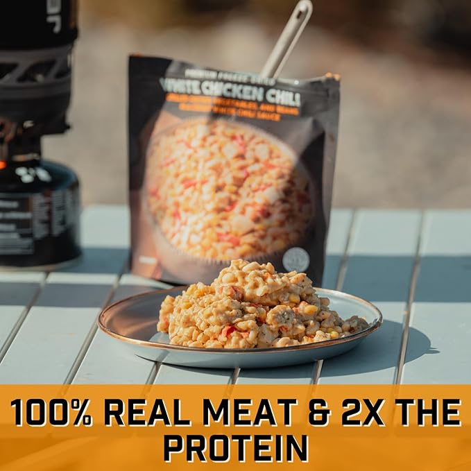 Peak Refuel Essentials Bucket | 100% Real Meat | Premium Freeze-Dried Meals for Backpacking, Camping & Survival | 24 Servings | MRE Emergency Food