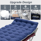 ABORON Heavy-Duty Folding Guest Bed for Adults, 500lb Capacity, Portable Extra Cot with 1203D Double Layer, Ideal for Indoor Guest Stays & Temporary Home Use