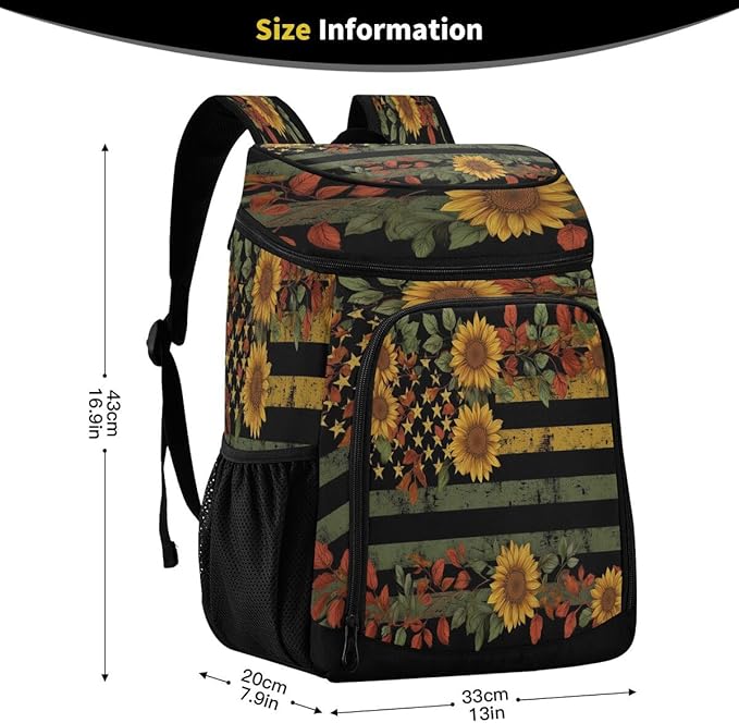 Cooler Backpack Leakproof Backpack Cooler Insulated Lunch Cooler Bag 30 Cans Camping Coolers for Beach Camping Hiking