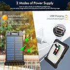 Clip On Solar Motion Lights Outdoor Waterproof, 800LM, 70 LED, 3 Color Temperature, USB & Remote Control, 4 Pack Portable Solar Powered Light Outside for Gutters Fence Garage Camping