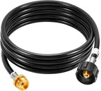 GasSaf 15FT Propane Hose, Propane Adapter Hose 1lb to 20lb Connection, Propane Tank Hose Suitable for Weber Q Grills, Blackstone Griddles, Coleman Stoves, Heaters & More