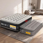 OhGeni 20" Queen Air Mattress (1-Pack) with Built in Pump, Inflatable Blow Up Bed, Upgraded Air Column Support for Enhanced Stability, Raised Height for Easy Entry & Exit, 650 lbs Capacity