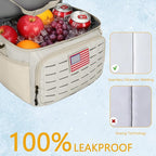 Portable Insulated Cooler Bag, Leakproof Soft-Sided Lunch Bag,8mm Insulation Keeps Cool 16+ for Camping, Beach, Picnics