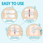 Sutures Butterfly Bandaids - 4 Pcs Laceration Closure Kit - Surgical Laceration Repair Without Sew - Quick Clot -Emergency Wound Closures Device (PU)