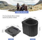 Portable Toilet for Camping, Potty Adults, Porta Travel Commode Bucket Car, Travel, Outdoor, Hiking, Backpack, Trips, Tent, Boat, Beach, Traffic Jam, Home