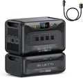 BLUETTI Apex 300 Solar Generator & B300K (2025 New) with TT-30 30A Cable, 5529.6Wh LFP Battery Backup Power Station with 6 3840W AC Outlets (7680W Surge), 2H Fast Charge, Generator Support