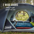 Coleman Skydome XL Large Family Tent with 5 Minute Setup, Weatherproof 8/12 Person Tent with Rainfly & Carry Bag, Fits Multiple Queen Airbeds, Made of PFAS-Free Materials