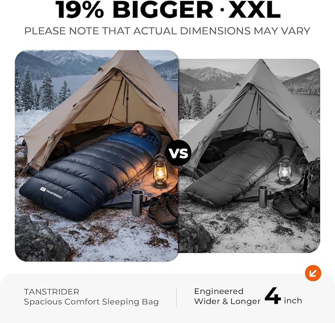 Cotton Flannel XXL Sleeping Bags for Adults Cold Weather Camping Sleeping Bag for Adults Kids Teens with Compression Sack,Camping Gear for Traveling,Hiking,Climbing,Outdoor,Indoor