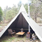 WINTENT 4 Season Waterproof Teepee Tent Yurt with Stove Jack for Adult Camping Hiking, Height 7.8FT/240CM