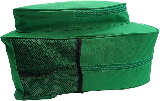 Red Emergency Bag First Aid Backpack Empty Medical First Aid Bag Treatment Trauma Bags for Camping Pet Dog Cat (Green White)