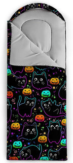 HOSIMA Dear Hunting Pattern Cold Weather Sleeping Bags for Kids Adults,Black Light Weight Waterproof Sleeping Bags for Outdoors Hiking.