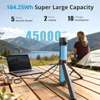 Starlink Mini Battery Pack– 164.25Wh/45,000mAh Power Bank Up to 6-Hour Runtime, All-in-One Battery & Tripod Stand, Stable Output for Outdoor Camping & Remote Work, IP67 Waterproof