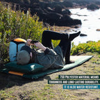 Camping Sleeping Pads and Camping Pillow Set - Ultralight Sleeping Pad for Camping, Backpacking Pad and Hiking Sleeping Pad- Ultralight and Packable Floor Sleeping Mat and Pillow Set