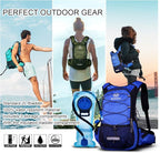 Hydration Pack, Insulated Hydration Backpack with 2L BPA Free Water Bladder and Storage, Hiking Backpack for Men, Women, Kids for Running, Cycling, Camping - Keep Liquid Cool up to 5 Hours