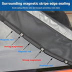 AUCELI Auto Tailgate Shade, Breathable Mesh Net, Universal UV Sun Protection Magnetic Tent for Car Camping, Self Drive Trip Accessories for Most MPV SUV Models