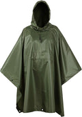 USGI Industries Military Style Poncho Multi Use Rip Stop Camouflage Rain Poncho